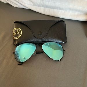 Aviator Ray Bans- Blue Tint Lenses